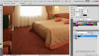 Виртуальный ремонт в фотошопе Подбираем цвет в комнате-Дизайн интерьера
