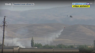 Демонстрация подготовки боевой вертолетной авиации в Ташкентской области