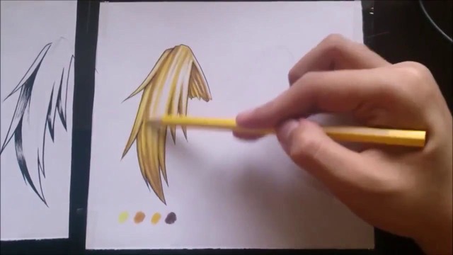 Hair Coloring Tutorial Using Color Pencils