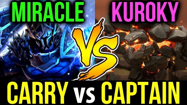 Dota 2 Miracle- vs Kuroky Carry vs Captain Epic War
