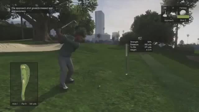 GTA 5 Геймплей – Игра в гольф – (08)