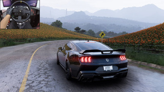 Ford Mustang Dark Horse – Forza Horizon 5 | Steering wheel gameplay