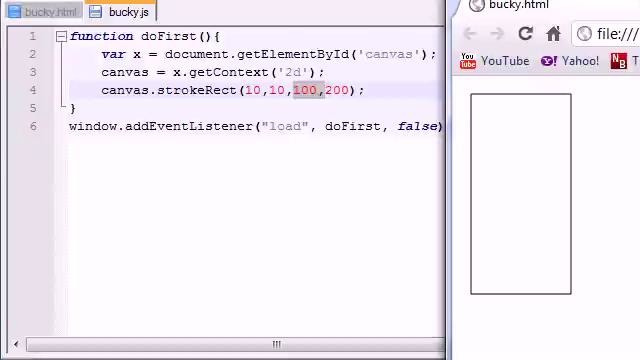 HTML5 Tutorial – 36 – Drawing Shapes on the Canvas