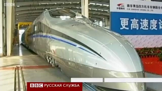 Презентация скоростного поезда в Китае