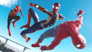 Spider-man homecoming vs.iron spider vs.spider-man far from home