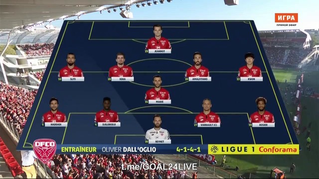(HD) Дижон – ПСЖ | Французская Лига 1 2017/18 | 9-й тур
