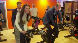Принцесса Кэтрин обошла мужа в соревнованиях на велотренажёре