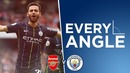 Every angle! | bernardo silva | arsenal v city