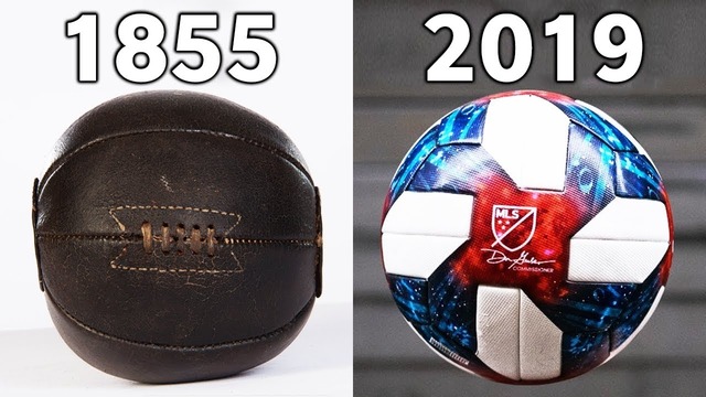 Эволюция развития футбольных мячей 1855 – 2019