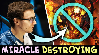 He picked Shadow Fiend vs SF GOD — Miracle knows how to counter
