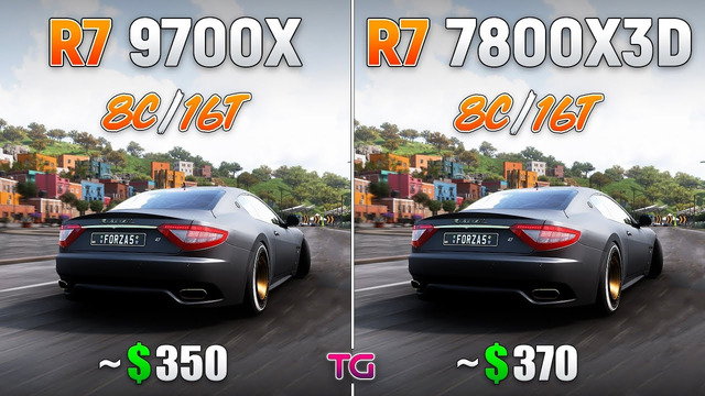 Ryzen 7 7800X3D vs Ryzen 7 9700X – Test in 10 Games | RTX 5090