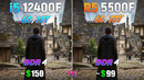 Ryzen 5 5500F vs Core i5 12400F – Test in 10 Games