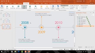 Animated PowerPoint Timeline Slide Design Tutorial