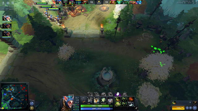 Моё первое видео. Игра на meepo