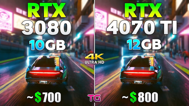 RTX 4070 Ti vs RTX 3080 – Test in 4K
