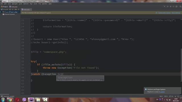 ООП для начинающих PHP. Исключения (Exceptions)
