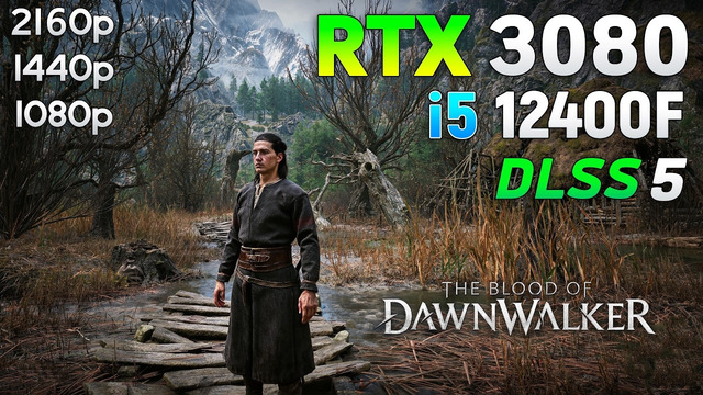 The Blood of Dawnwalker + DLSS 5: RTX 3080 + i5 12400F | 1080p | 1440p | 4K