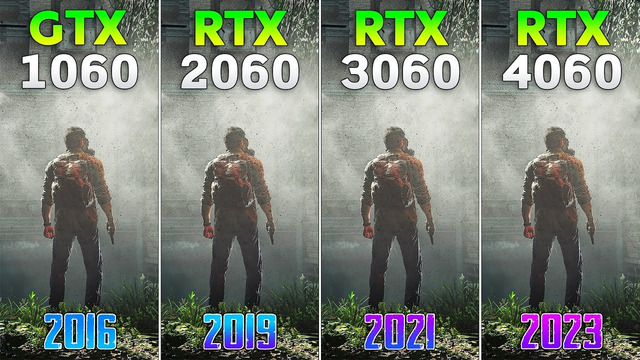 GTX 1060 vs RTX 2060 vs RTX 3060 vs RTX 4060 – Test in 8 Games
