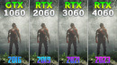 GTX 1060 vs RTX 2060 vs RTX 3060 vs RTX 4060 – Test in 8 Games