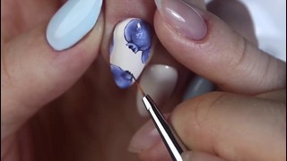 Рисунки на ногтях гель лаком. Дизайн ногтей фрукты/ягоды «Голубика»:)
