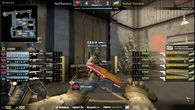 ESL Pro League S4: Na’Vi vs HellRaisers (train)