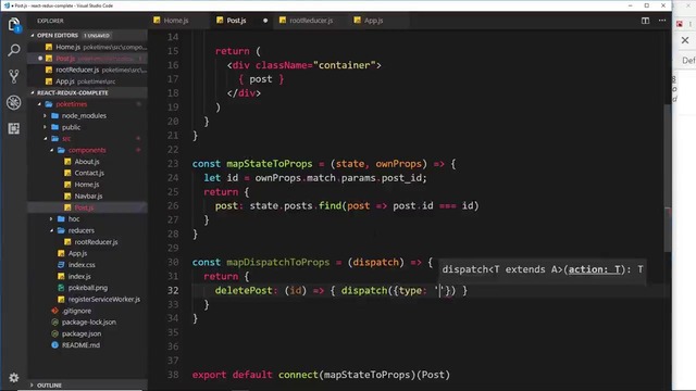 Complete React Tutorial (& Redux ) #42 – Map Dispatch To Props