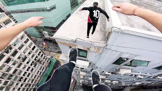 Побег от охраников по крышам Гонконга