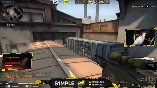 CS:GO S1mple Playing FPL on Train (Ft.Taz and Happy)