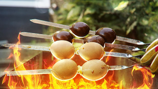 Яйца на шампурах. Проверка рецепта