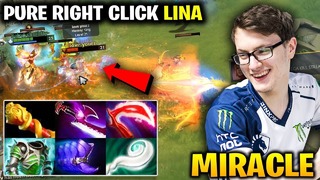 Miracle Lina PURE RIGHT CLICK Battle vs Limmp Monkey King