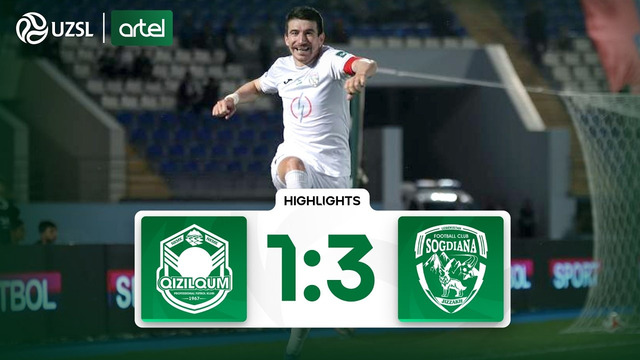 Superliga 7-tur. Qizilqum – So‘g‘diyona bahsida kiritilgan gollar va xavfli vaziyatlar (Highlights)