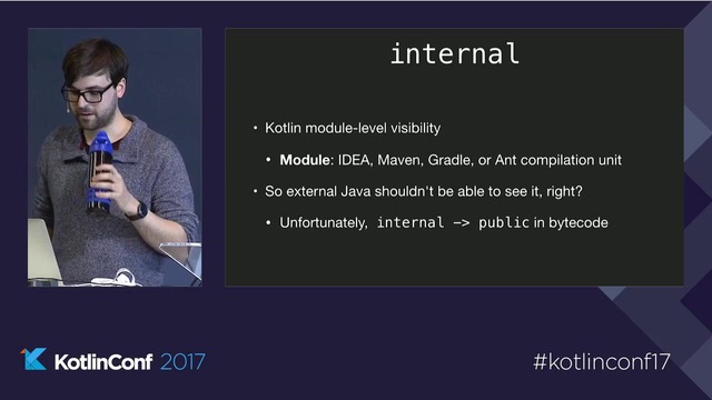 KotlinConf 2017 – Idiomatic Interop by Kevin Most