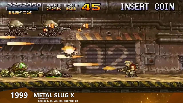 Evolution of Metal Slug – Games (1996 – 2019)