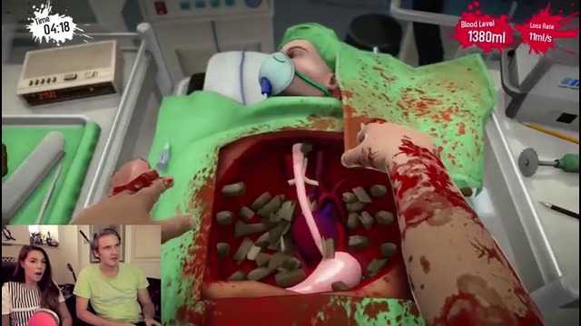 ((PewDiePie)) «Surgeon Simulator Co-op» – Two Arms