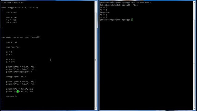 C Programming in Linux Tutorial #051 – Double Pointer