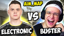 Electronic играет 1х1 против бустера aim map/ navi electronic, buster (cs:go)