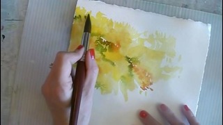 How to Paint in Watercolor – Winter & Autumn Trees Tutorial