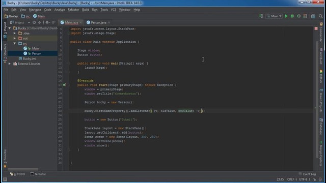 JavaFX Java GUI Tutorial – 28 – Properties