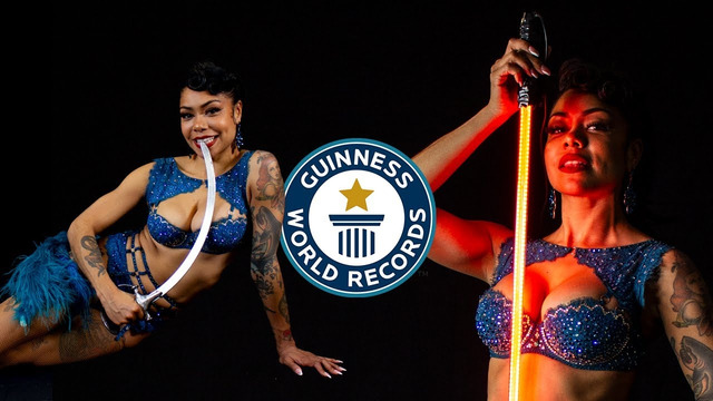 The World’s Craziest Sword Swallower – Guinness World Records
