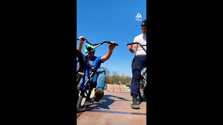 Two BMX Riders Play Rocks Paper Scissor On Ramp | People Are Awesome #shorts