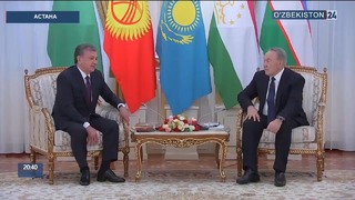 Визит Президента Узбекистана в Казахстан (15.03.2018)