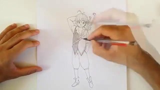 Drawing Meliodas ( Nanatsu no taizai )