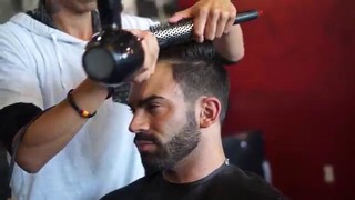Sergi Constance new hairstyle and chest workout