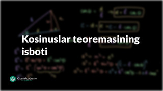 20 Kosinuslar teoremasining isboti | Trigonometriya