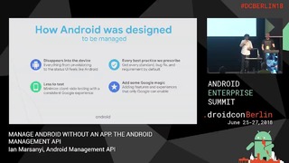 Manage android without an app the android management api