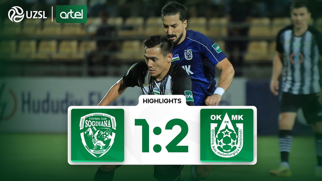 Superliga 22-tur. So‘g‘diyona – OKMK bahsida kiritilgan gol va xavfli vaziyatlar (Highlights)