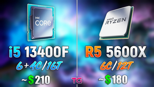 Core i5 13400F vs Ryzen 5 5600X – Test in 8 Games