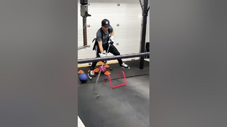 Hockey Player Shows Off Puck Skills On Treadmill | People Are Awesome #shorts