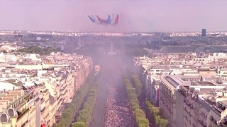 Чемпионский парад сборной Франции