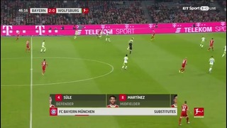 (480) Бавария – Вольфсбург | Немецкая Бундеслига 2017/18 | 6-й тур | Обзор матча